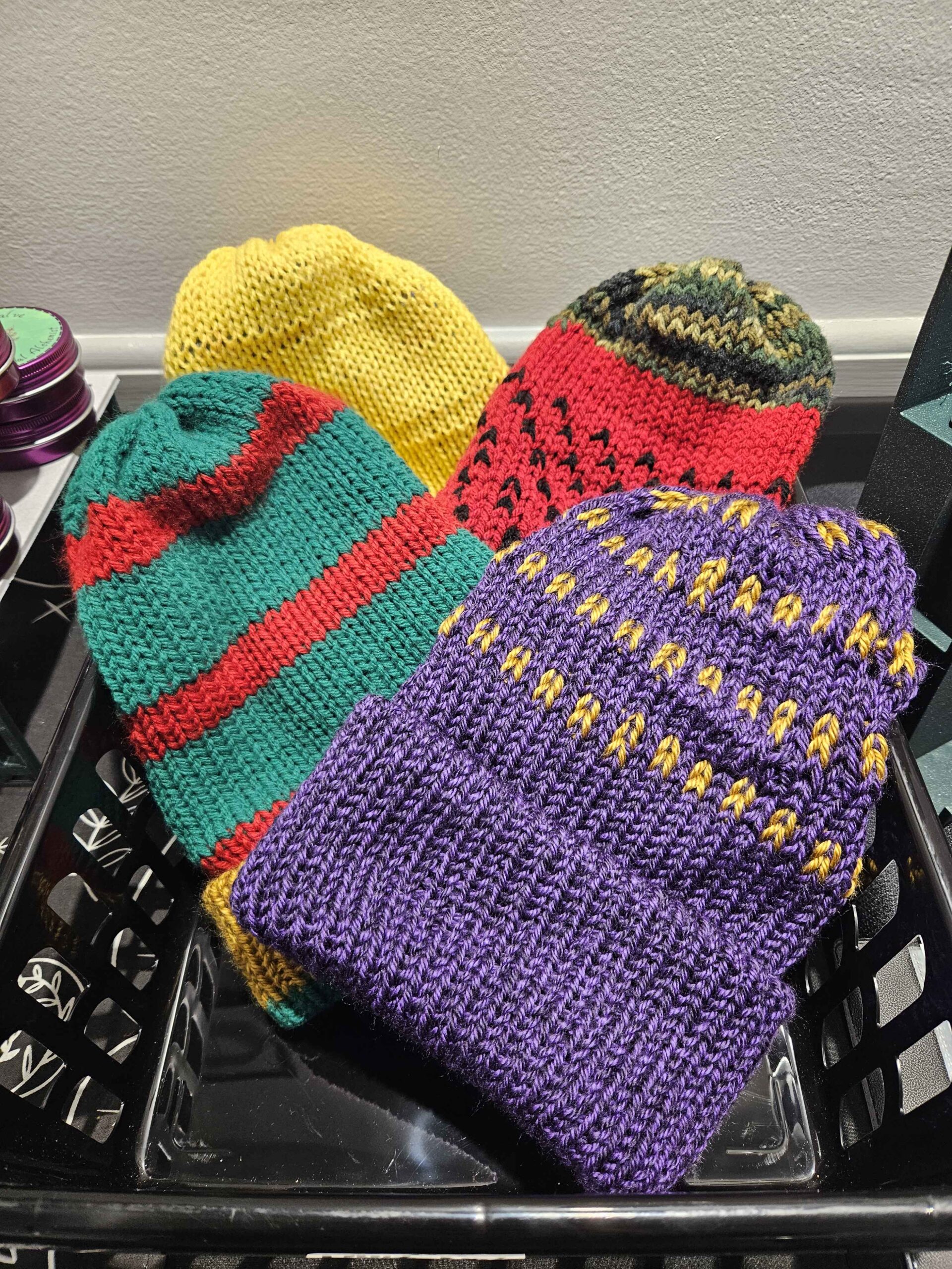 Reversible Knit Beanie Hat - Unisex Winter Cap - Image 3