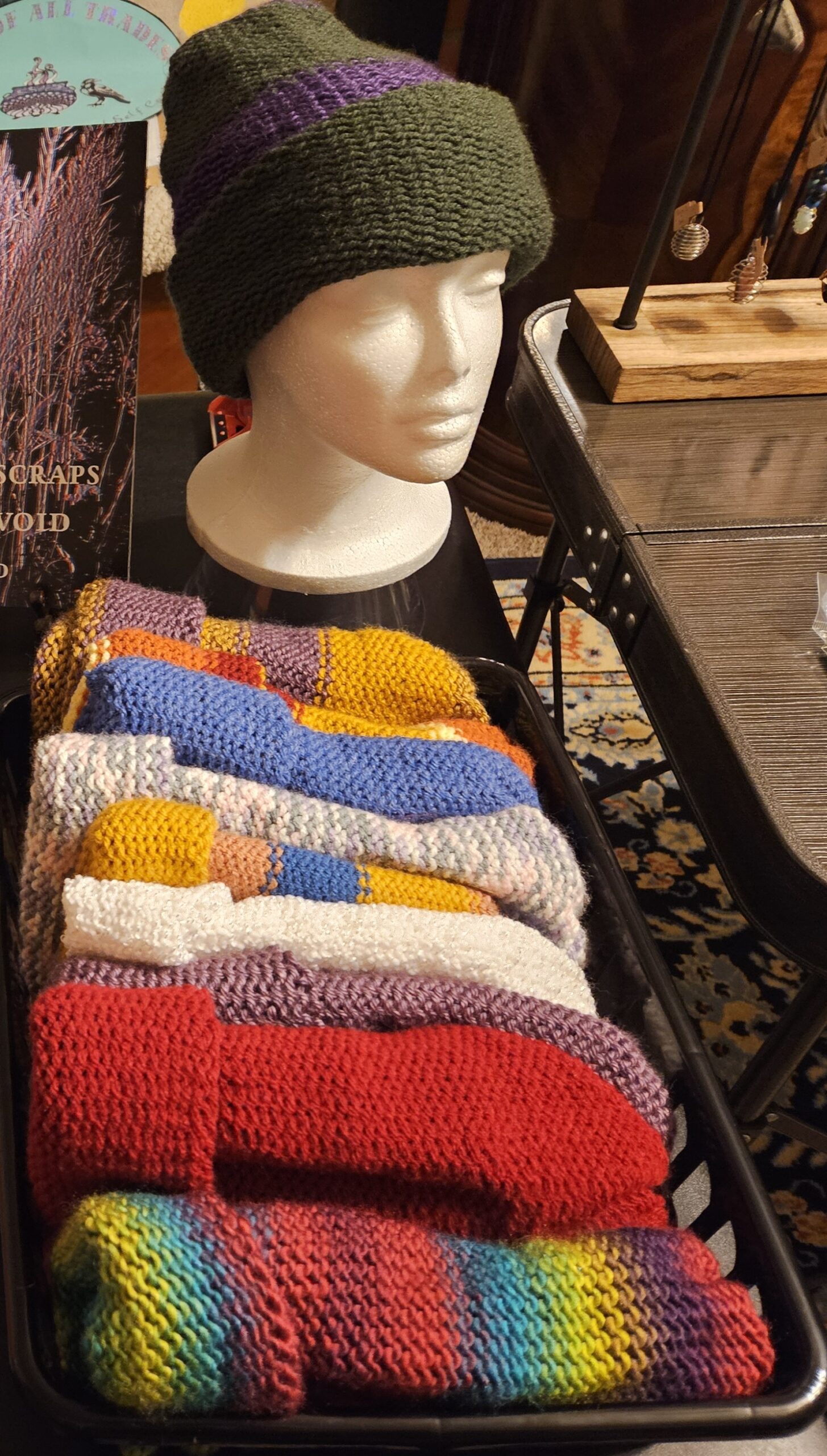 Reversible Knit Beanie Hat - Unisex Winter Cap - Image 2