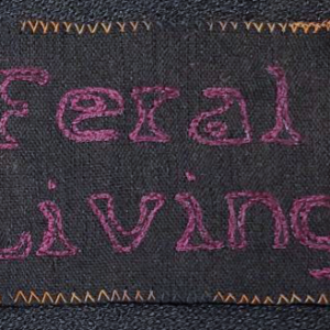 Feral Living Patch - Wine on Black