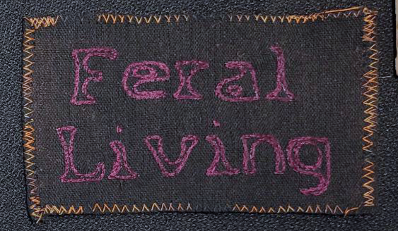 Feral Living Patch - Wine on Black