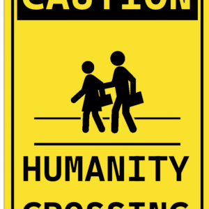 Humanity Crossing - Sticker