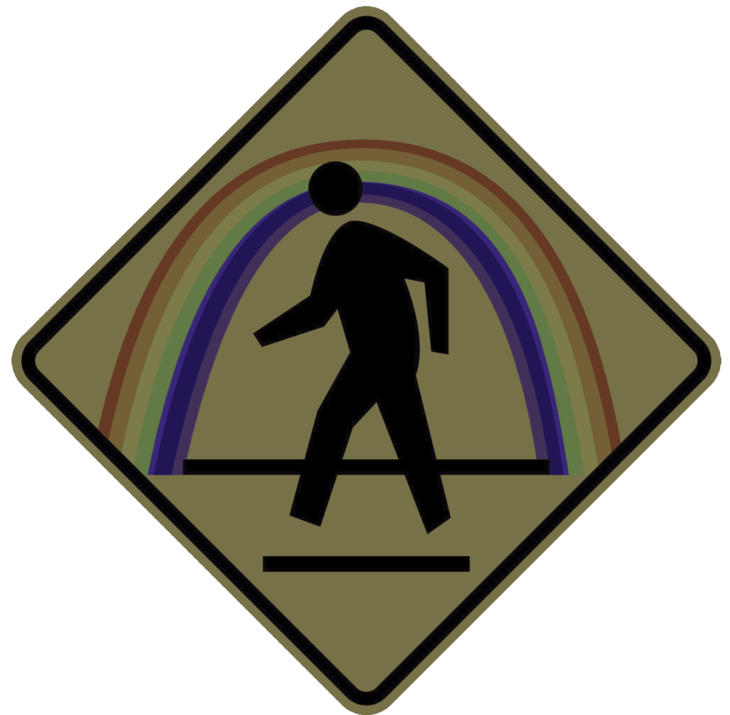 Rainbow crossing - Sticker
