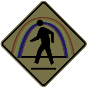 Rainbow crossing - Sticker