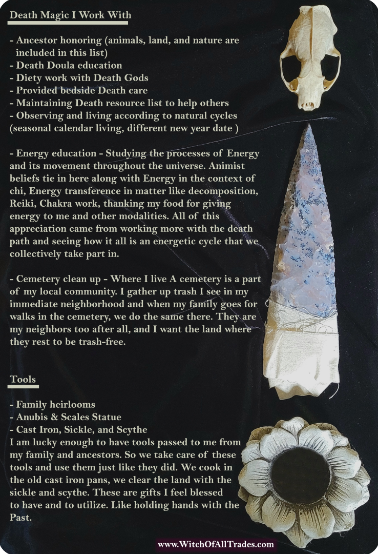 Death Magic: My Practices & Tools