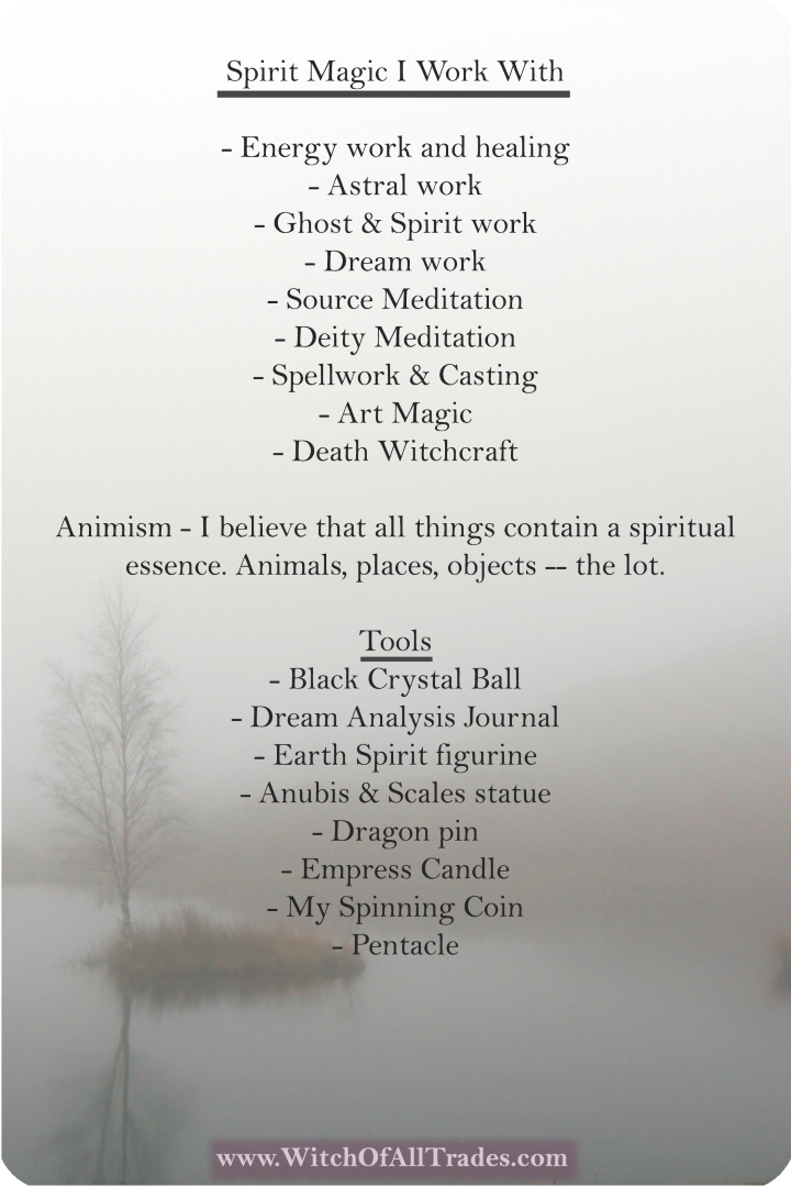 Spirit Magic: My Practices & Tools